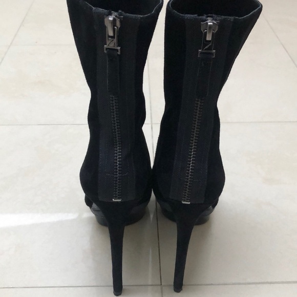 Brian Atwood- Fuveau Bootie- 7.5 Black Suede - Picture 9 of 13